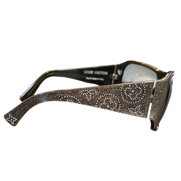 LOUIS VUITTON Mahina Z0210W Brown Monogram Large Wrap Square Sunglasses Y2K - Picture 1 of 10